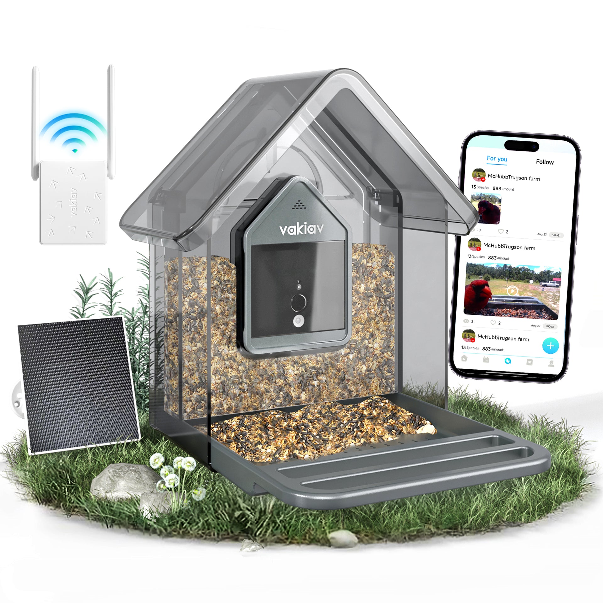 Vakiav VK-G1 PRO Smart Bird Feeder