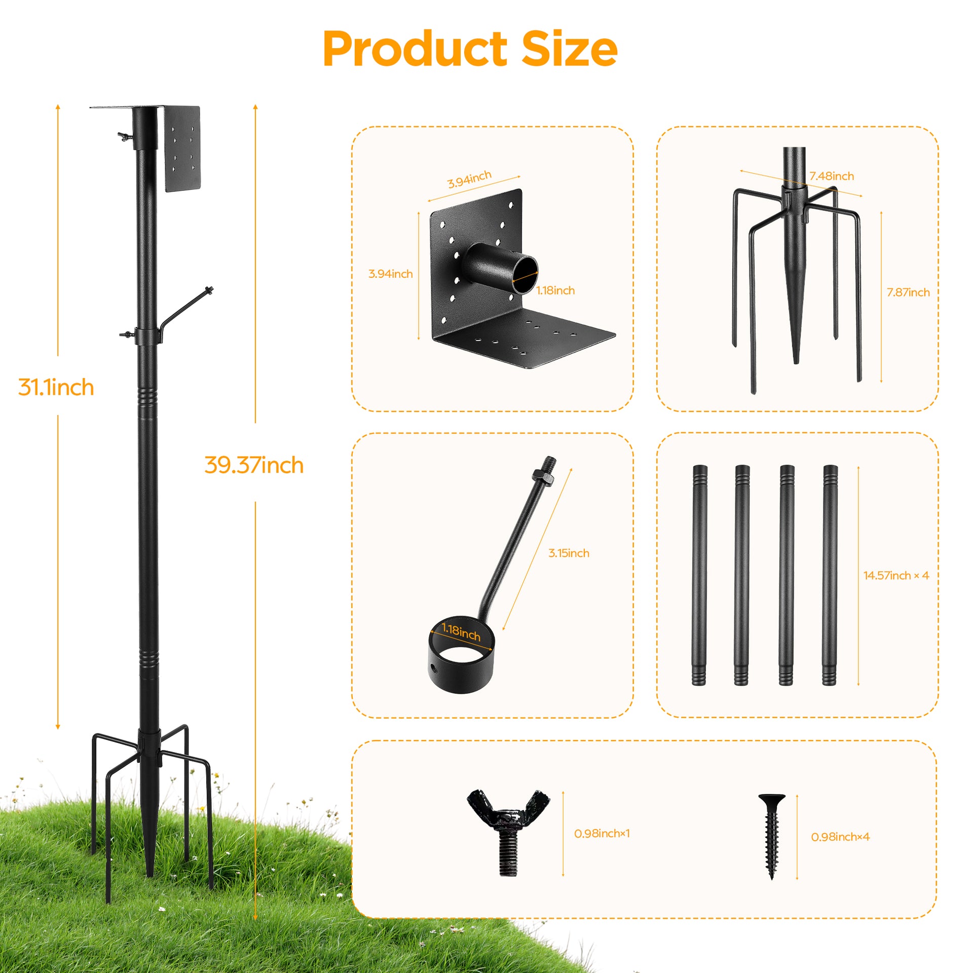 Vakiav Bird House Pole Kit