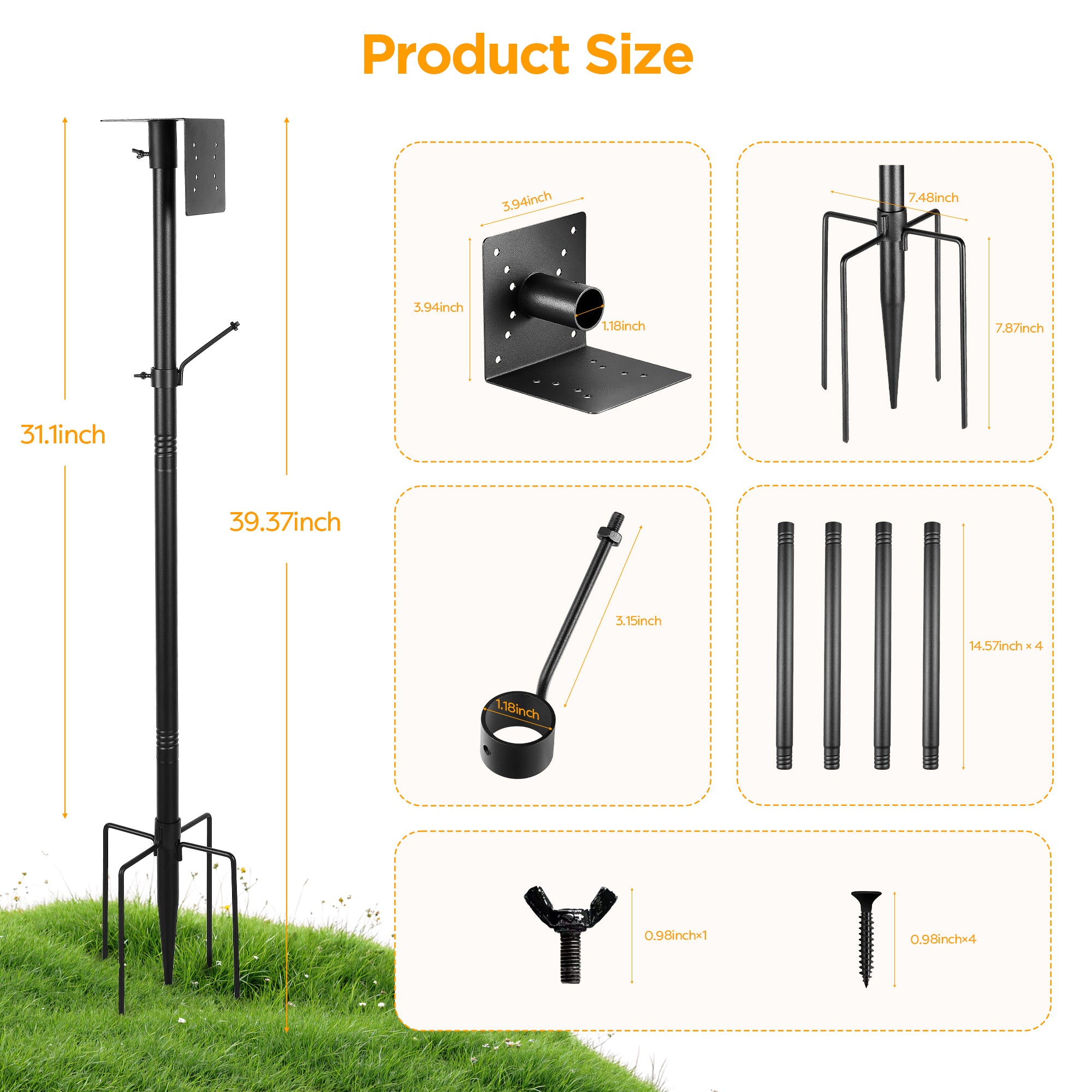 Vakiav Bird House Pole Kit