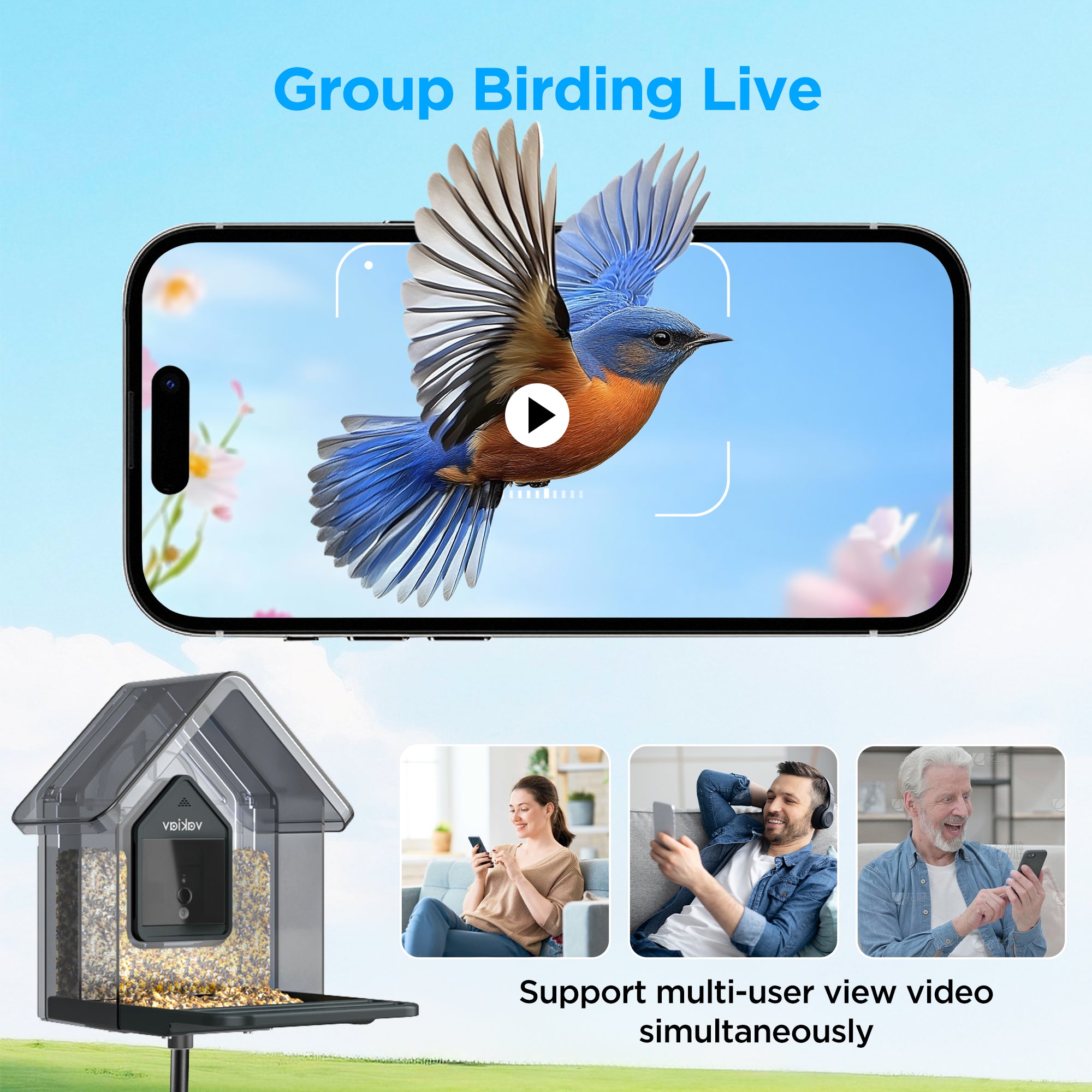 VK-G1 PRO Smart Bird Feeder: Solar Camera, Free AI ID – vakiav
