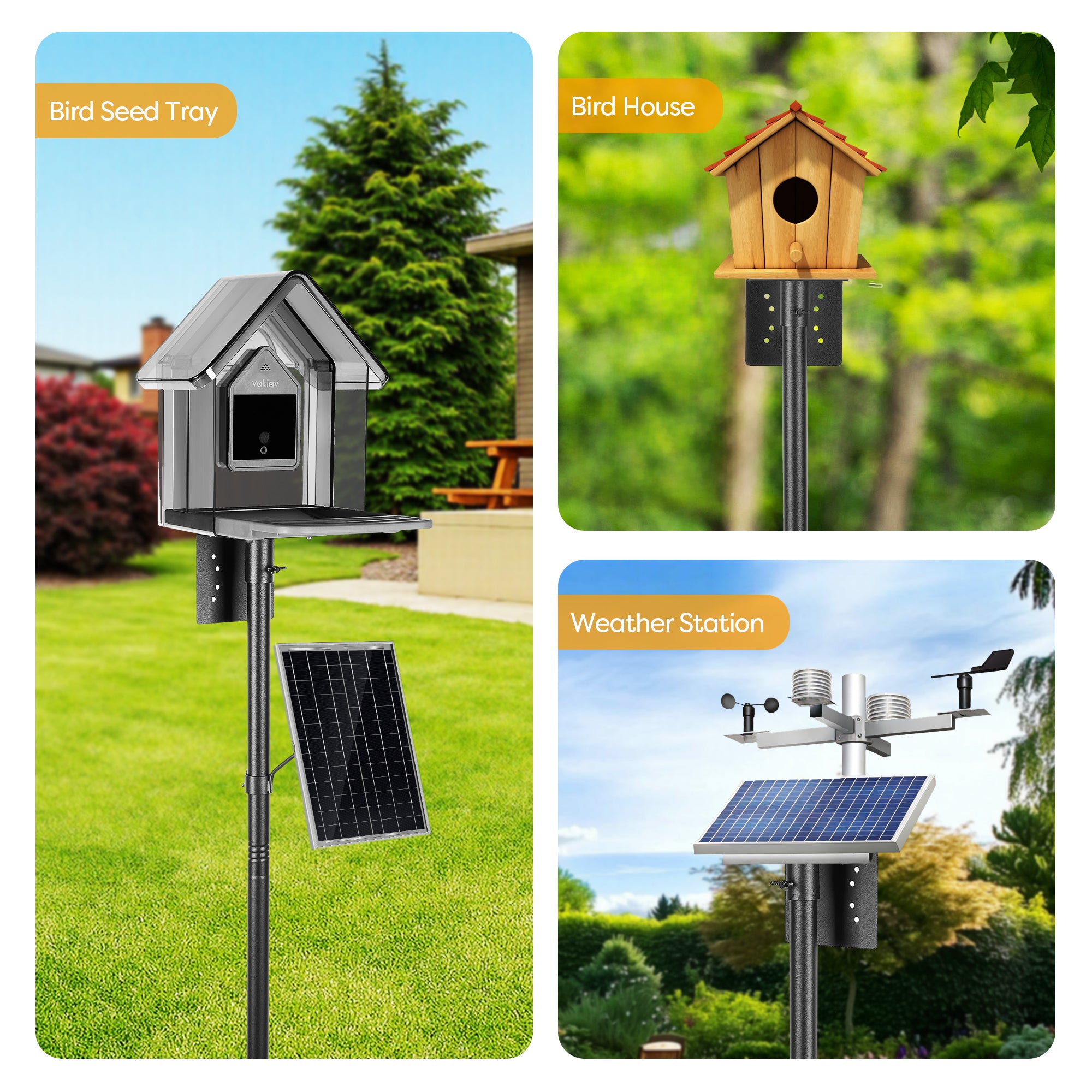 Vakiav Bird House Pole Kit