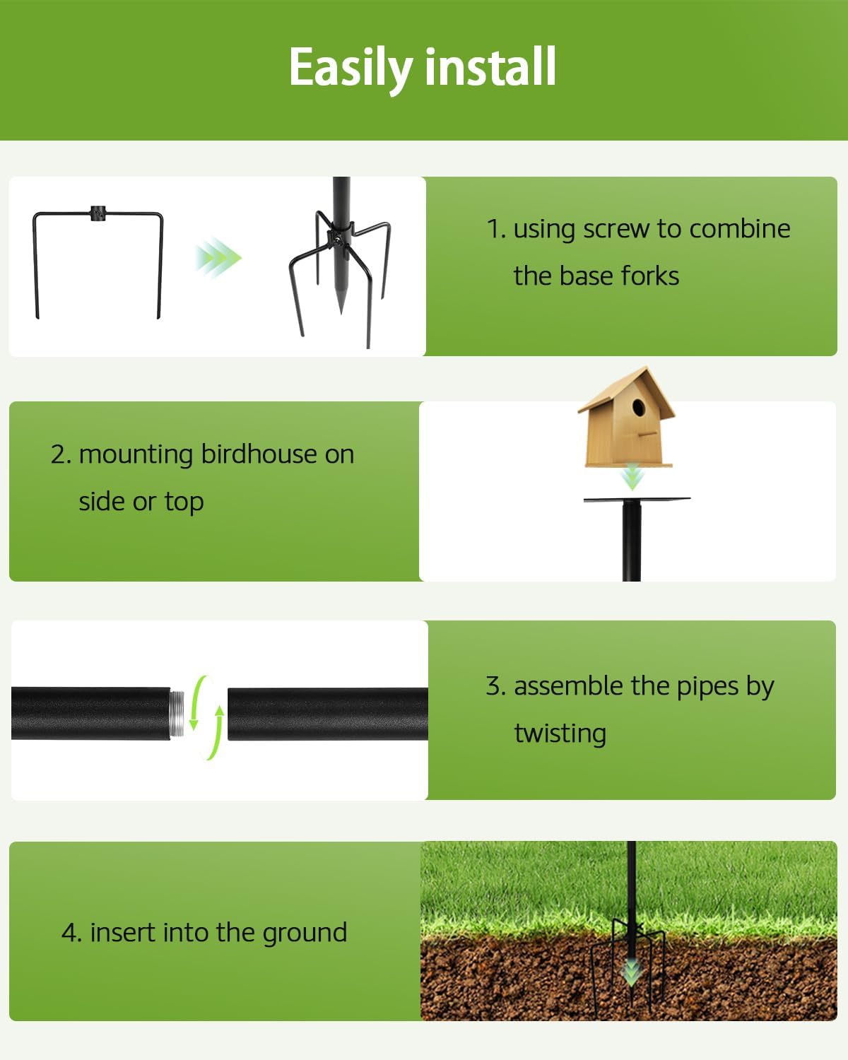 Bird House Pole Kit