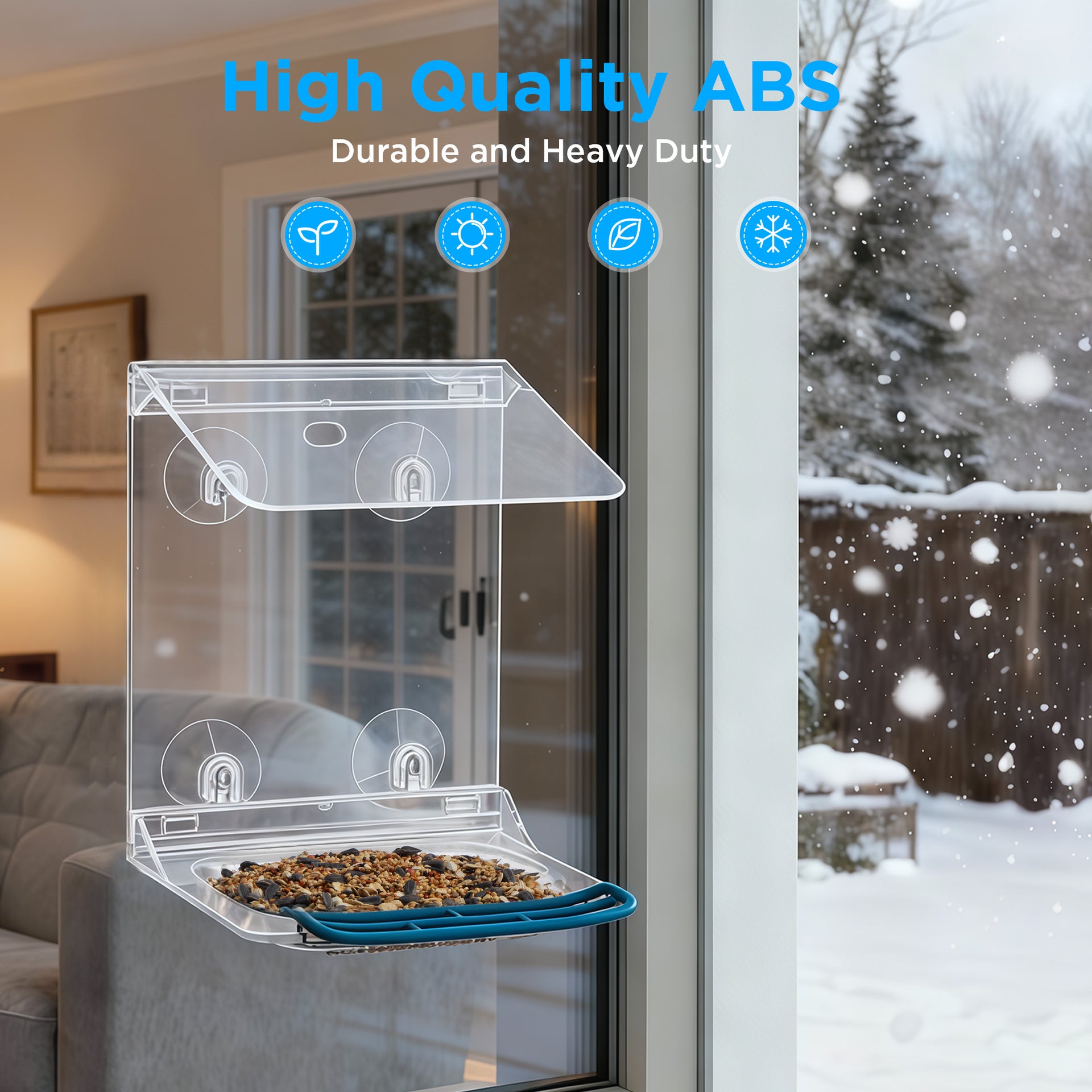Vakiav VK-T1 Clear Window Bird Feeder