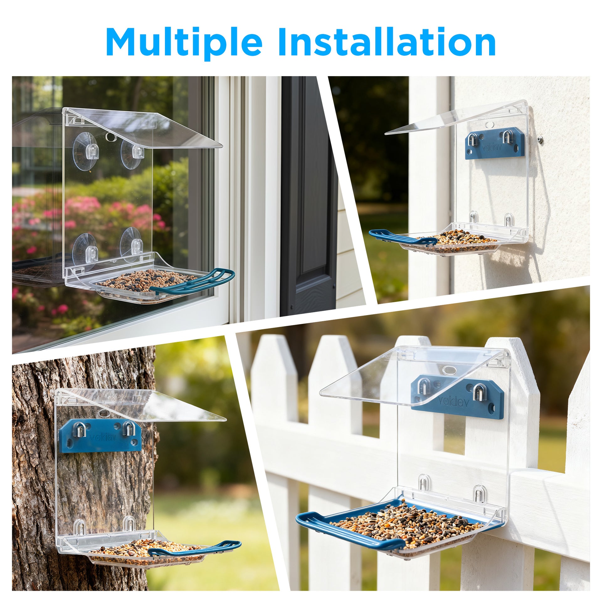 Vakiav VK-T1 Clear Window Bird Feeder